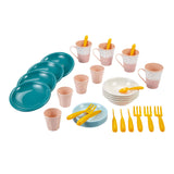 Ecoiffier picknick speelset met kartonnen picknickmand, 32dlg.