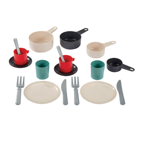 Écoiffier ecoiffier 100 % Chef-Geschirr und Besteck in der Pfanne – 19-tlg.