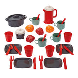 Ecoiffier 100% Chef Eetset mit Playets, 34DLG.