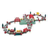 Abrick ecoiffier – Bauset Eisenbahngleise, Bahnhof und Zubehör, 140 Teile.