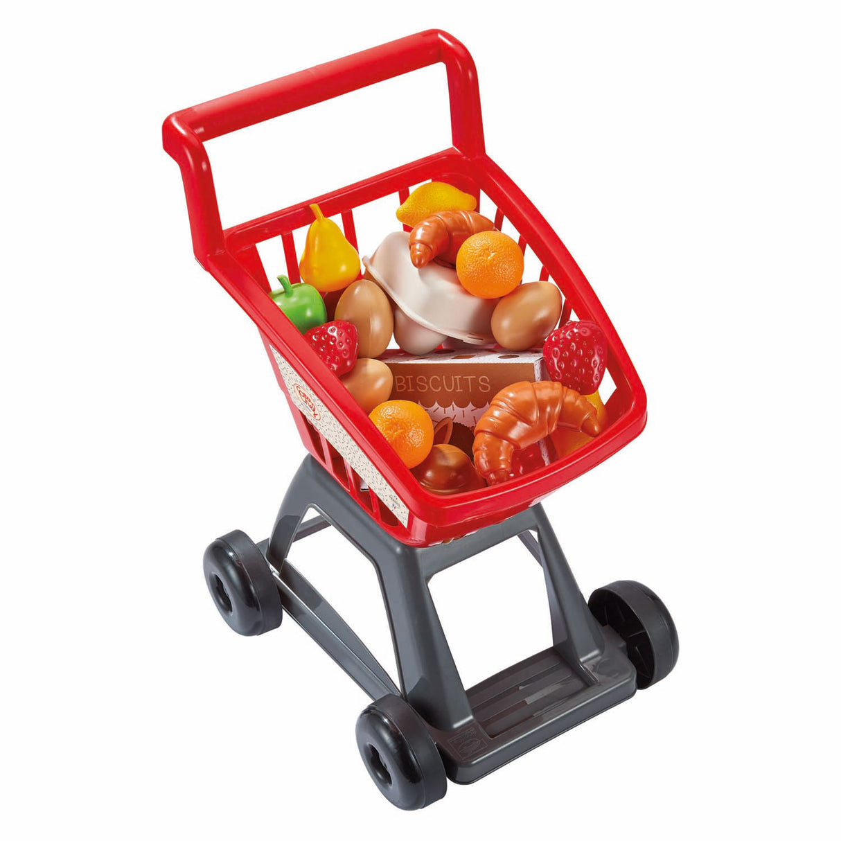 Mit Ecoiffier gefüllter Einkaufswagen - 21 Stk.