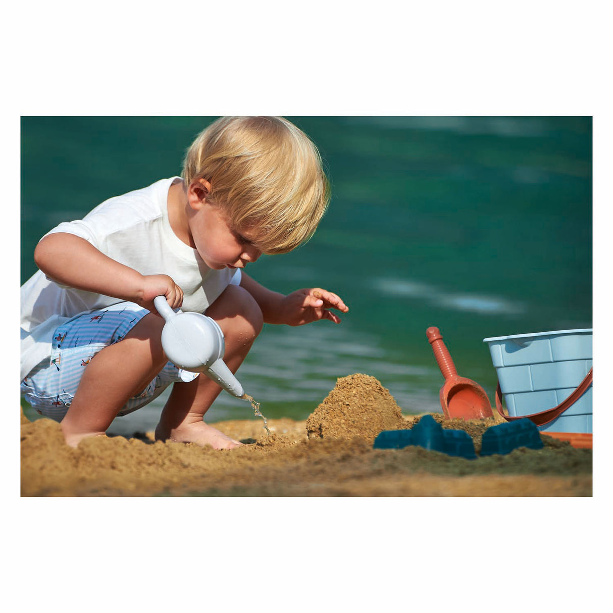 Ecoiffier Sandburg-Eimer – 16 cm, 6 Stück.