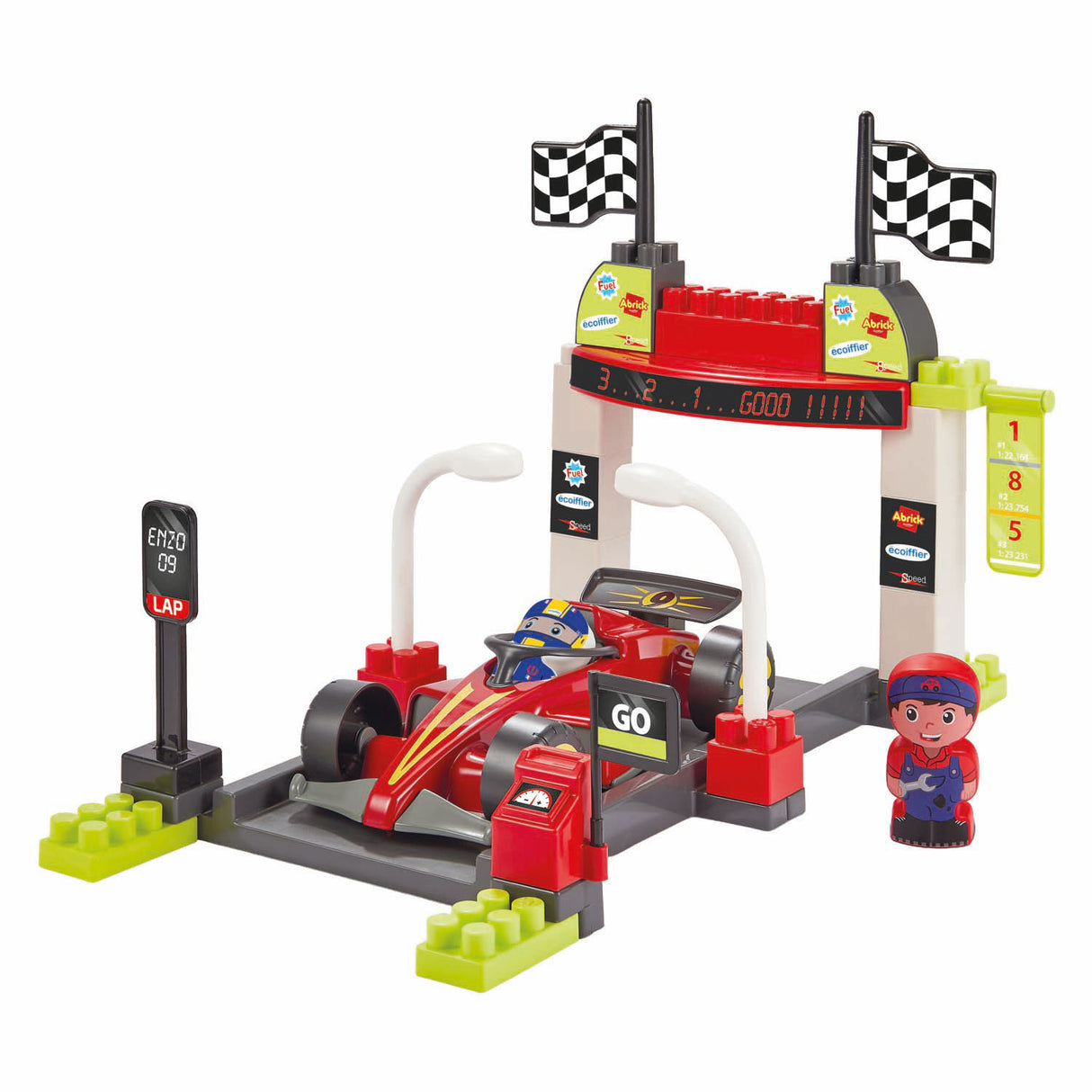 Abrick Spielset Boxenstopp Formel 1