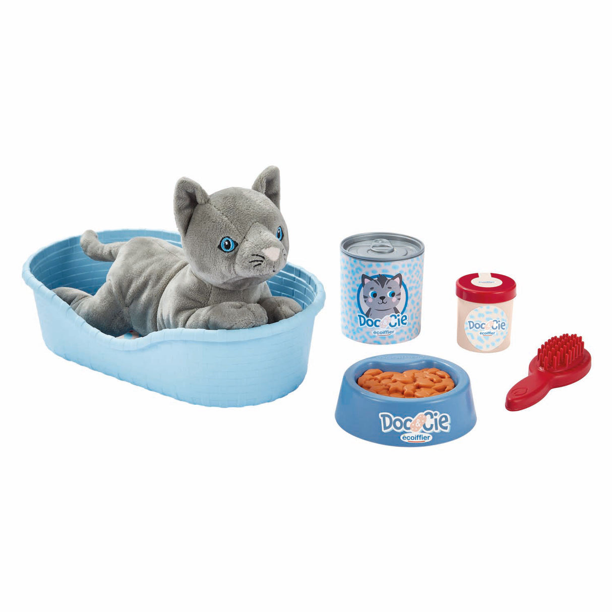Ecoiffier Katze mit Zubehör - 9 Stk.