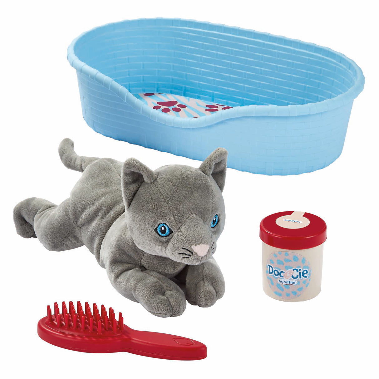 Ecoiffier Katze mit Zubehör - 9 Stk.
