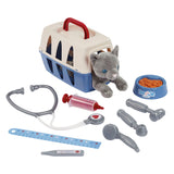 Ecoiffier doc cie dierenartsen trolley met kat - 14dlg.