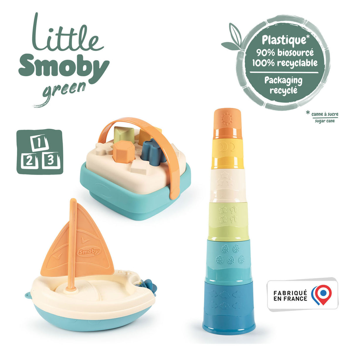 Smoby Little Green Bad and Baby Play Set 3DLG.