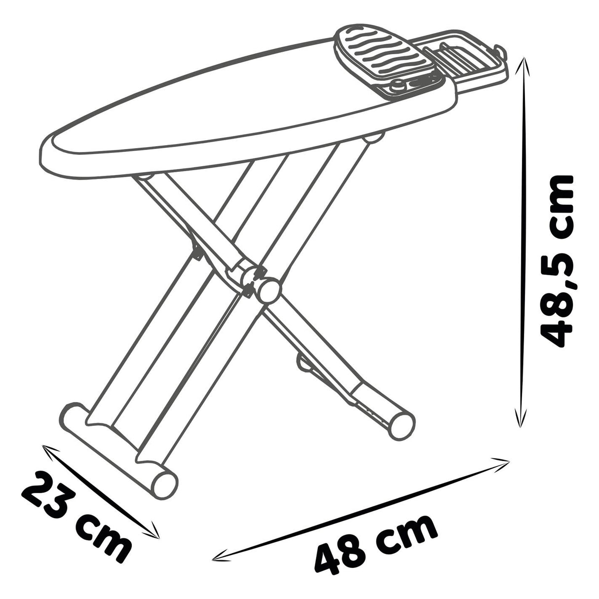 Smoby strykebrett med jern 9 -stykke