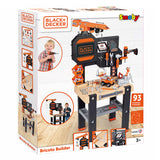 Smoby Black Decker Toy Workbench med Crane, 94dlg.