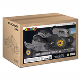 Smoby más fuerte tractor de pedal xxl con trailer gris