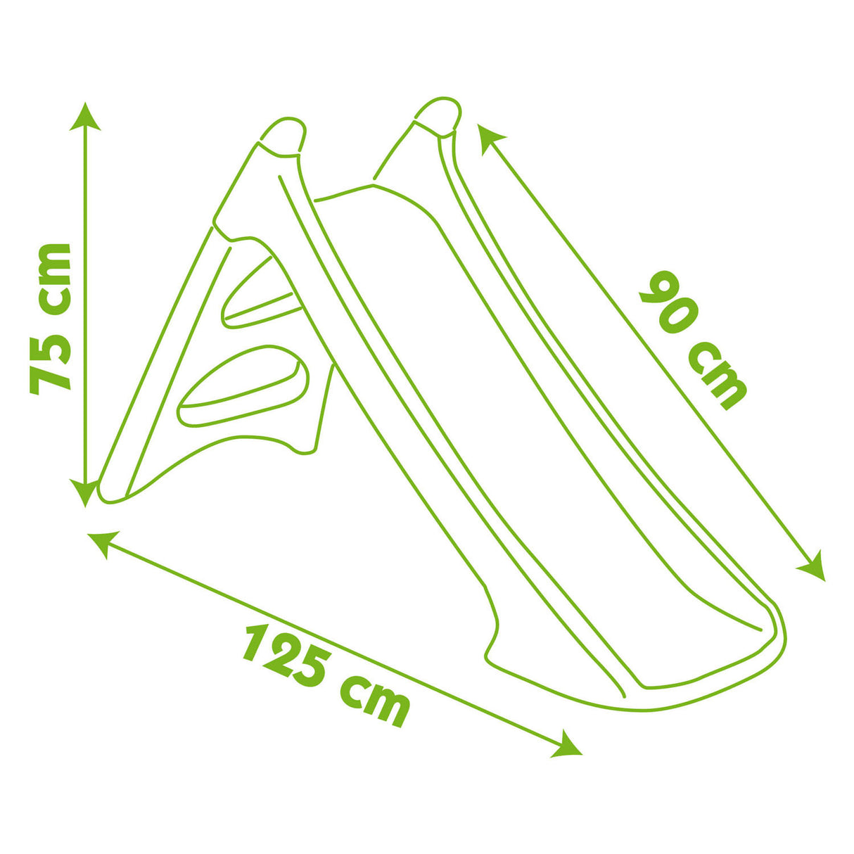 Smoby Slide XS Green rouge avec connexion d'eau