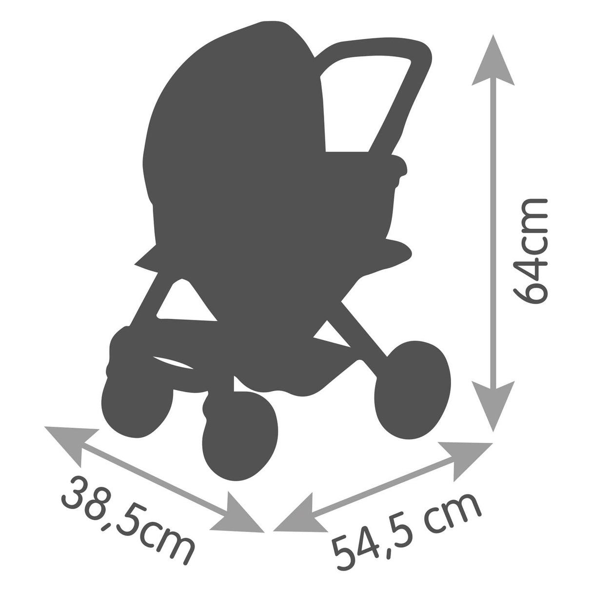 Smoby maxi-cosi dukke ordentlig salvie 3in1