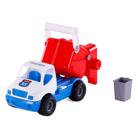 Cavallino Toys Cavallino Grip Müllwagen mit Gummireifen, 29 cm