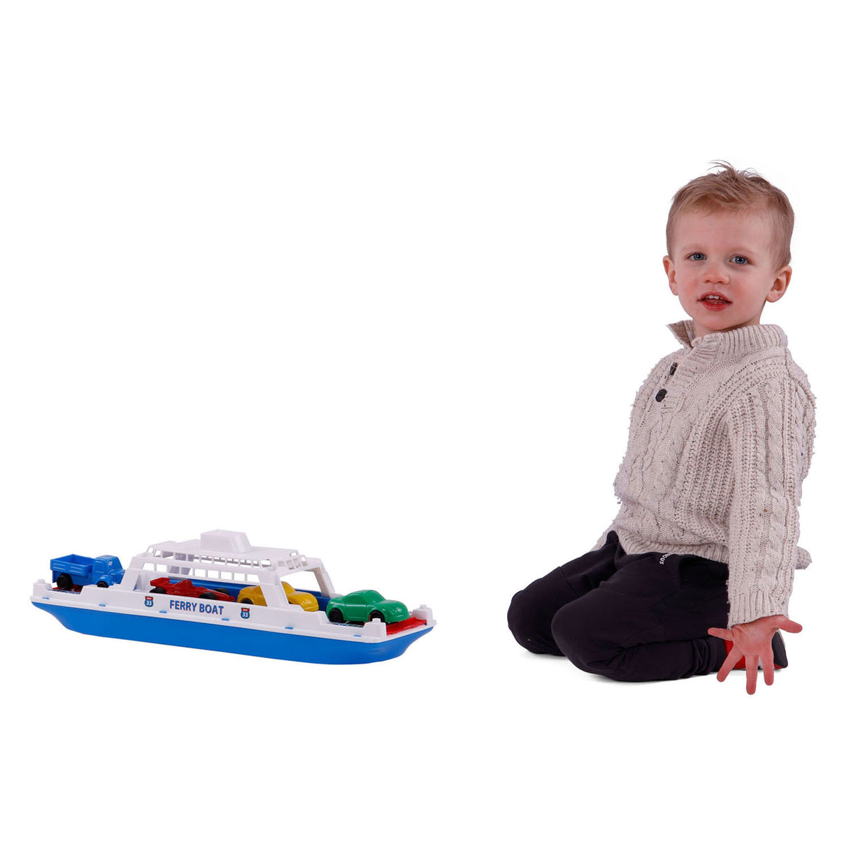 Cavallino Toys Ferry 45 cm + 4 biler