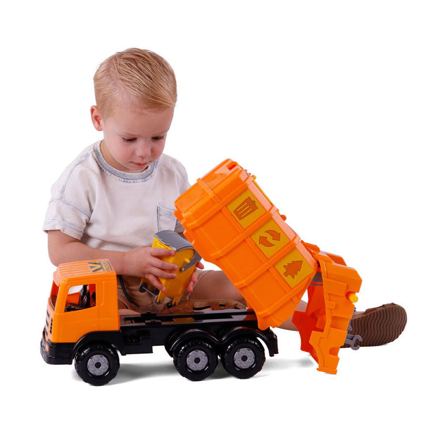 Cavallino Toys Cavallino XL Garbage Truck Orange, 42cm