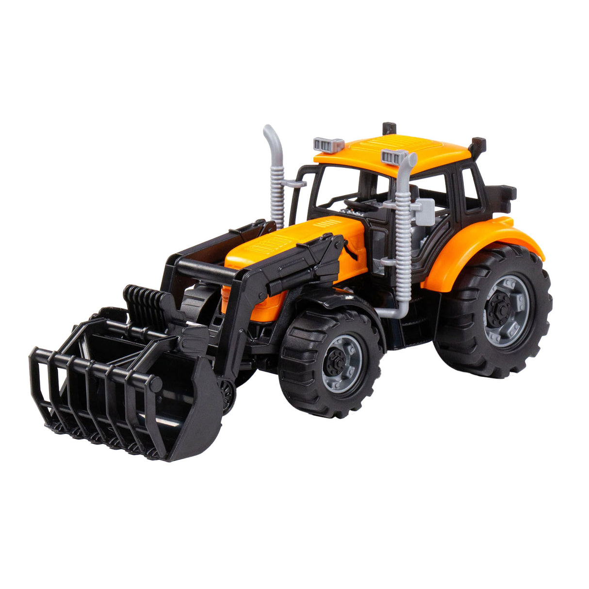 Cavallino Toys Cavallino -traktor med lader gul, skala 1:32