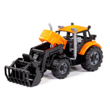 Cavallino toys cavallino tractor met lader geel, schaal 1:32