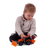 Cavallino Toys Cavallino traktor med sneplovegul, skala 1:32