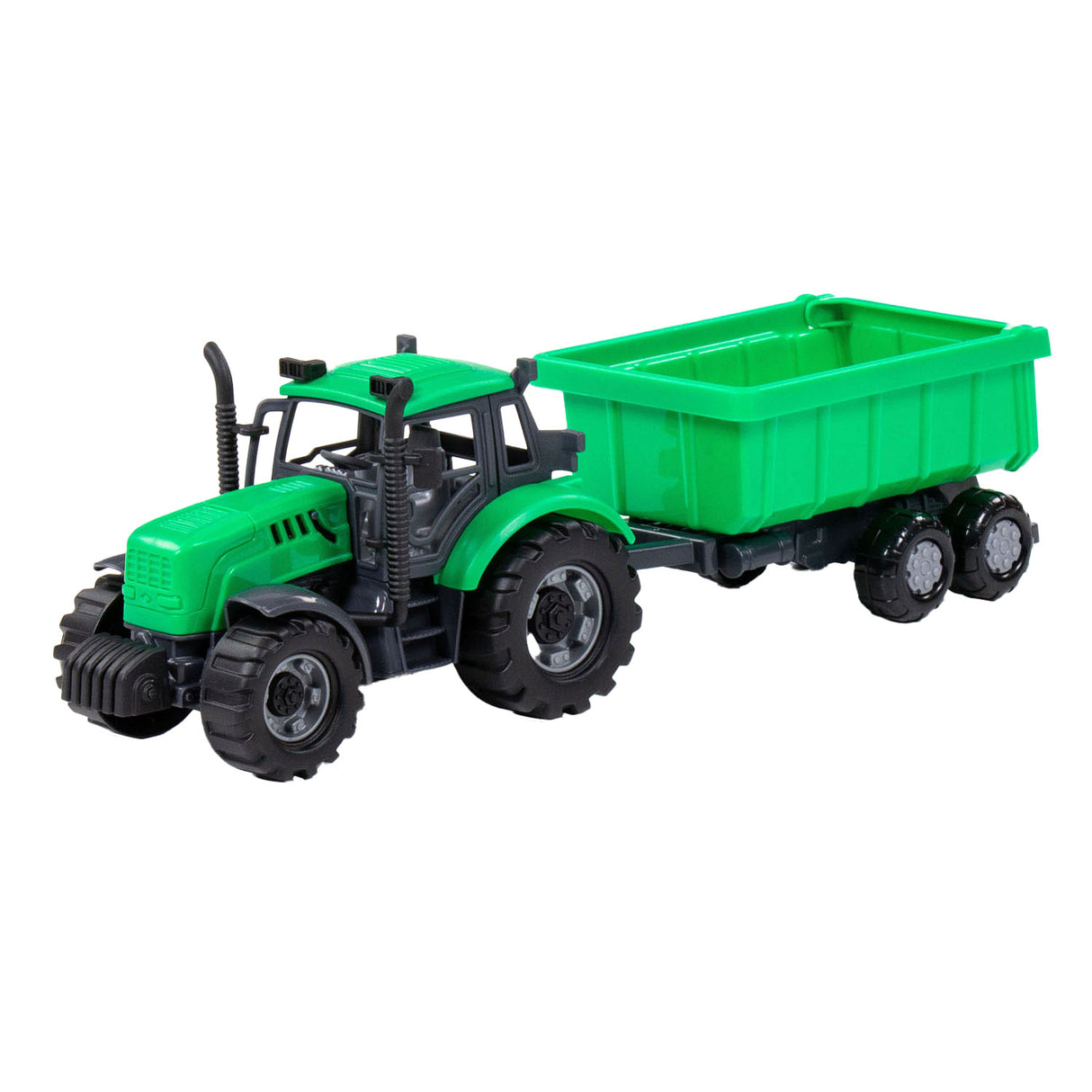 Cavallino Toys Cavallino Tractor with tilt truck Trailer green, scale 1:32