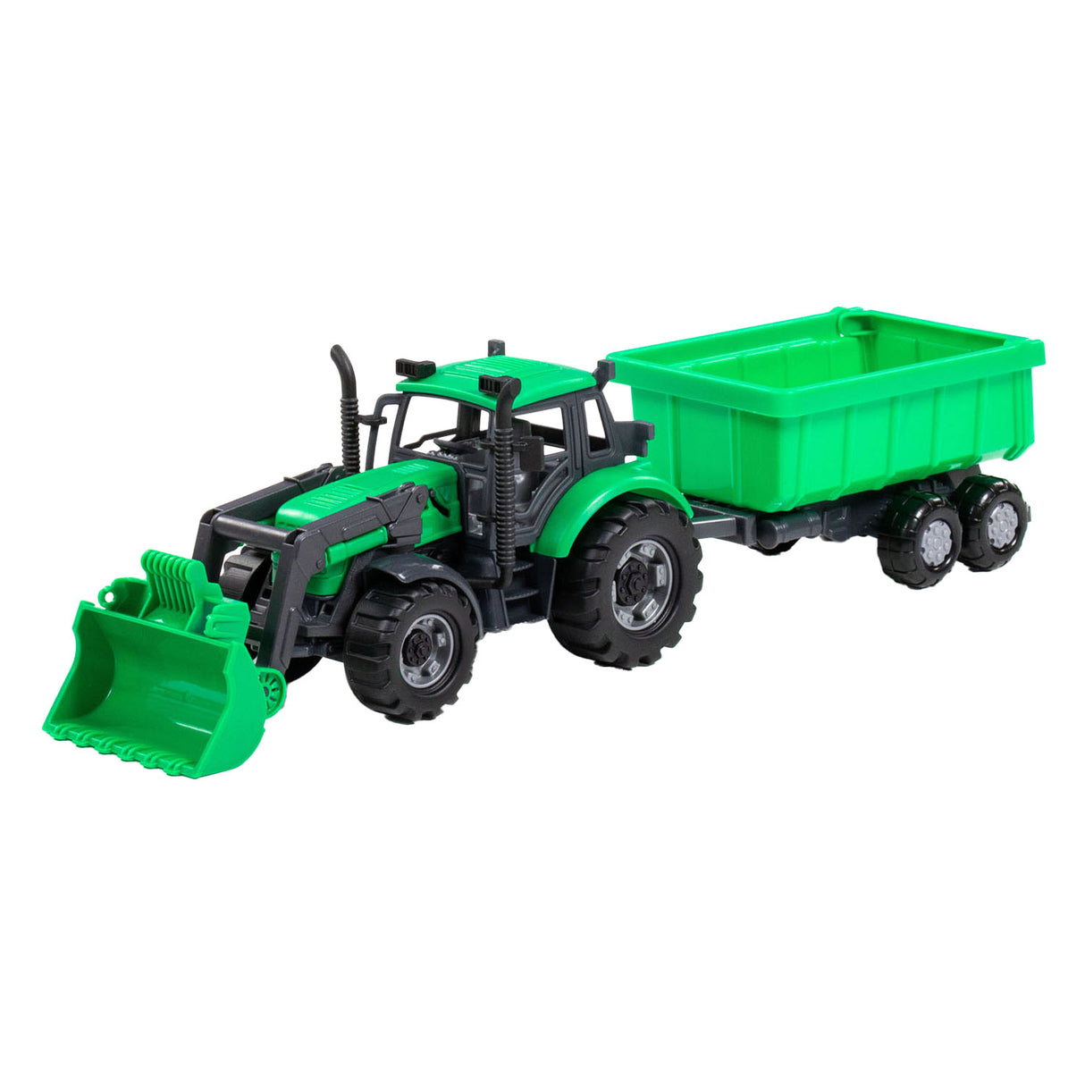 Cavallino Toys Cavallino Tractor with charger and Supply torture green, scale 1:32