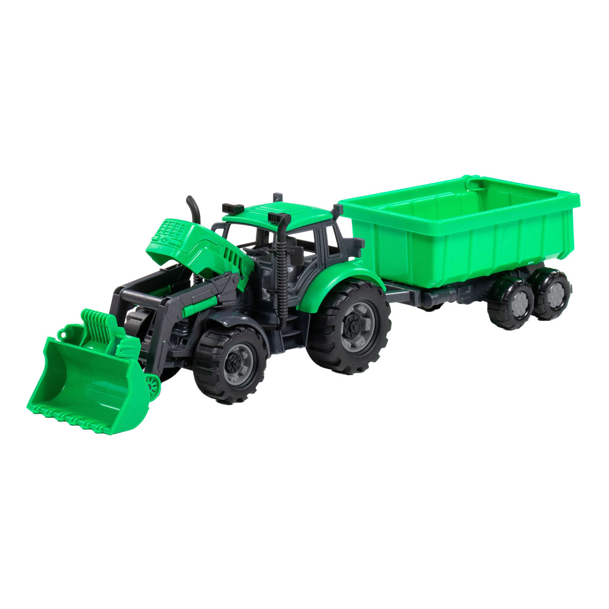Cavallino -Traktor mit Ladegerät und Unterstützer Tuber Green, Skala 1:32