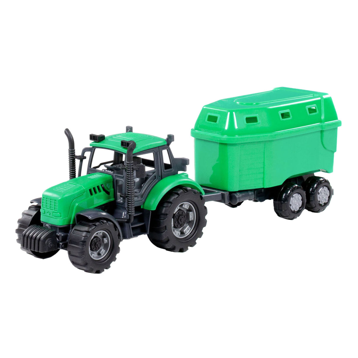 Cavallino Toys Cavallino tractor with horse trailer green, scale 1:32