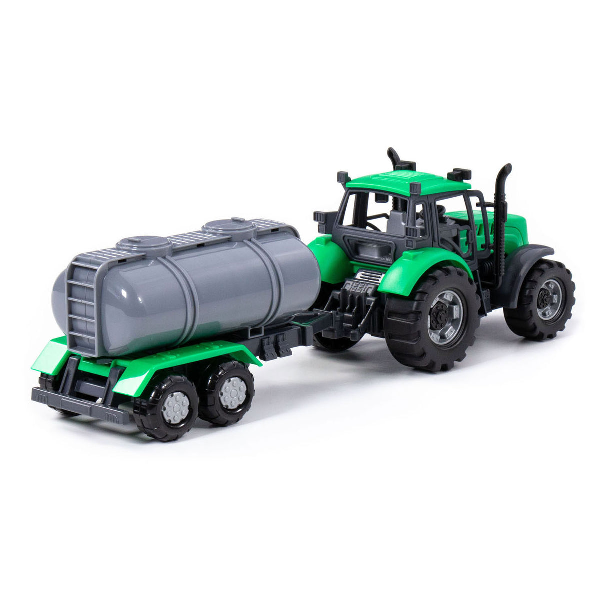 Cavallino Toys Tractor Cavallino con petrolero verde, escala 1:32