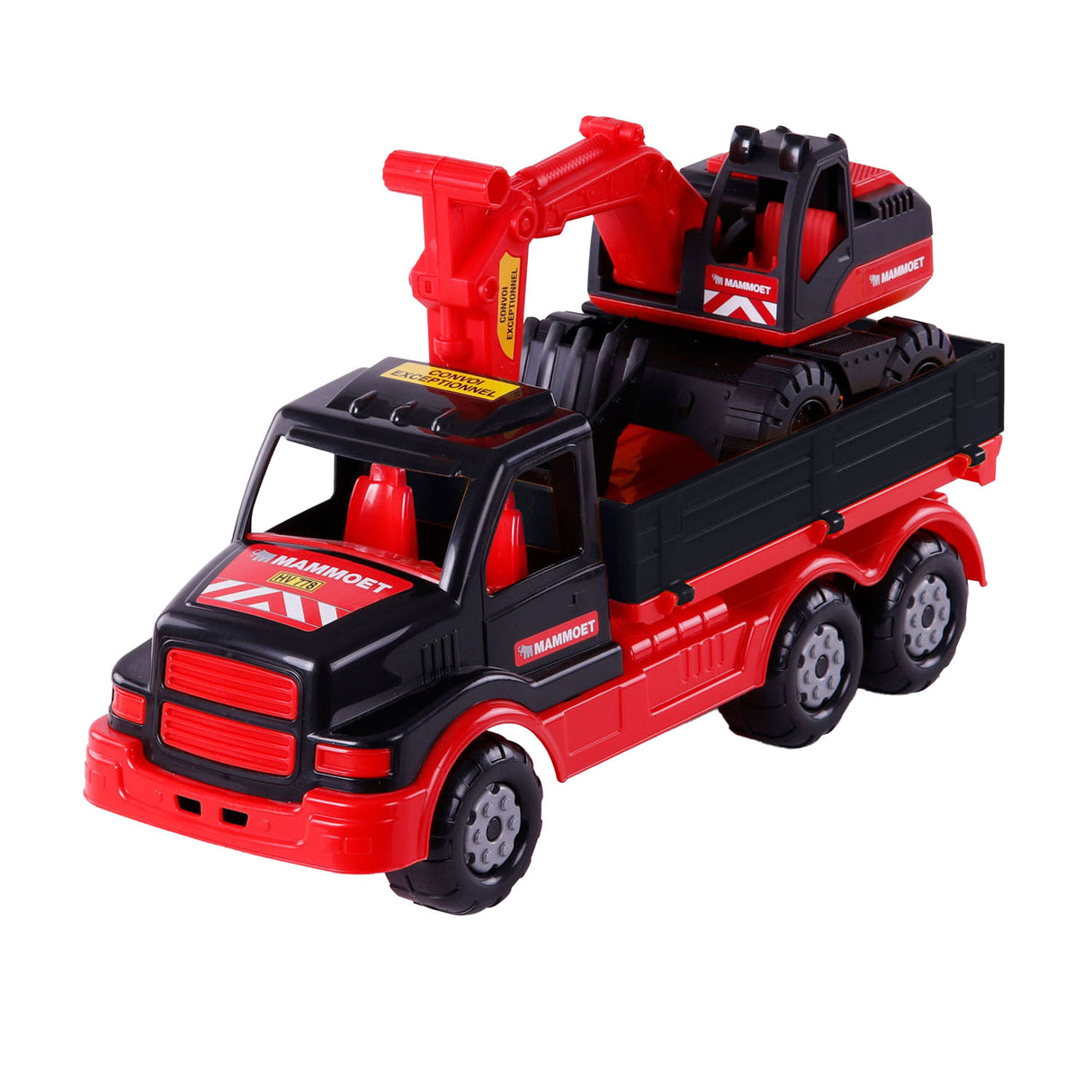 Cavallino Toys Cavallino Mammoet Torpedo Truck mit Bagger, 44,5 cm