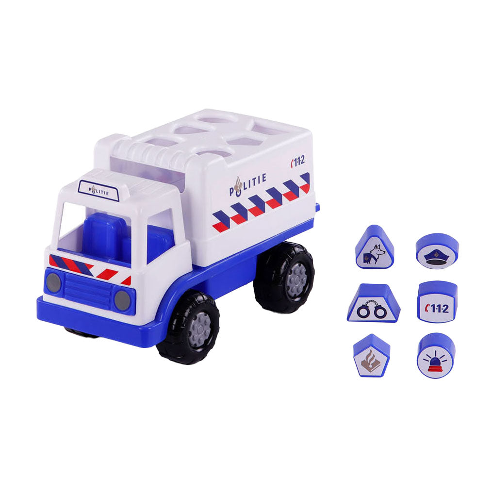 Cavallino Toys Cavallino Police Truck Formule Stew con 6 cuadras, 26 cm