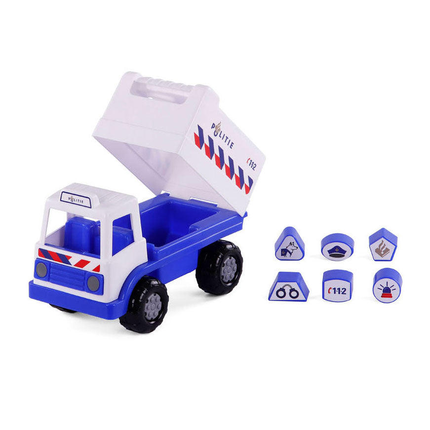 Cavallino Toys Cavallino Police Truck Formule Stew con 6 cuadras, 26 cm