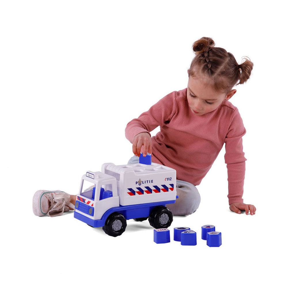 Cavallino Toys Cavallino Police Truck Formule Stew con 6 cuadras, 26 cm