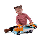 Cavallino Toys Cavallino XL Torpedo Truck mit Überlebens Jeep Oranje, 44,5 cm