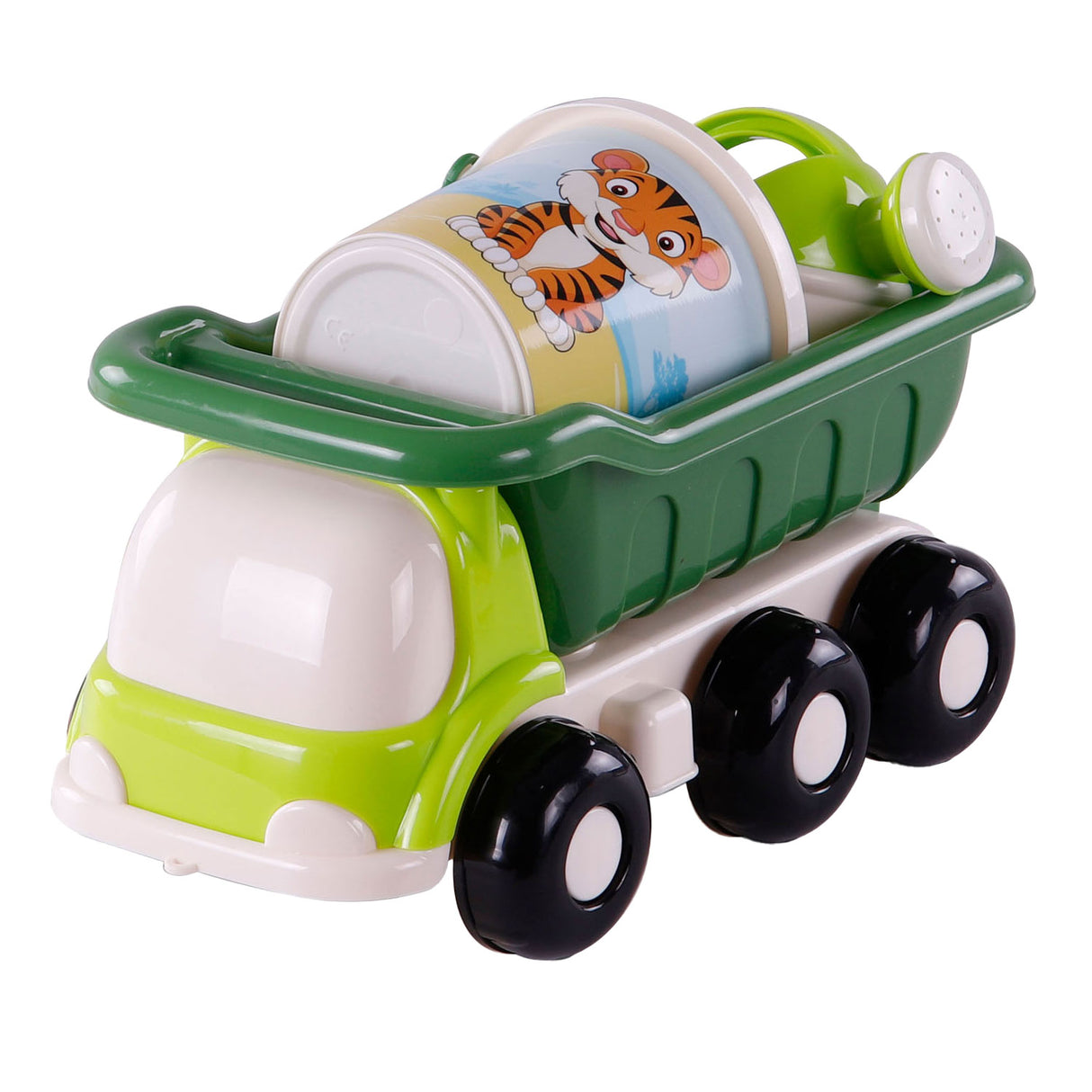 Cavallino Toys Cavallino Beach Kiepwagen med Bucket Set Green, 5dlg.