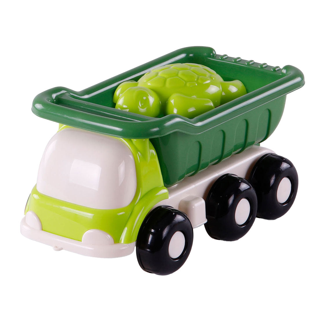 Toys Cavallino Cavallino Beach Kiepwagen avec 4 formes de sable vert