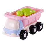 Cavallino Toys Cavallino Beach Kiepwagen s 4 peščenimi oblikami roza