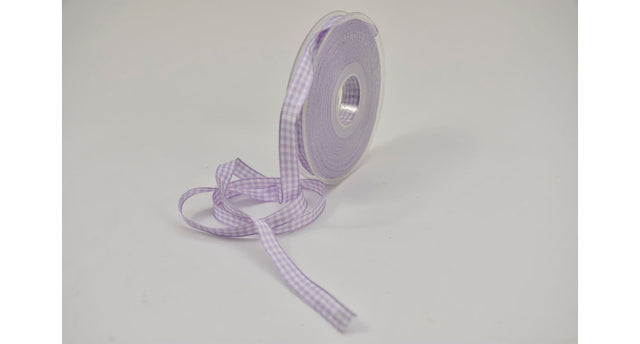 Nastro vichy 10mm x 20mtr lilla