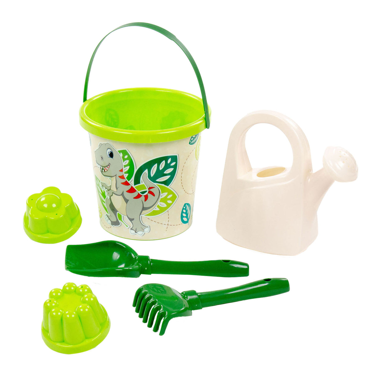 Cavallino Toys Cavallino XL Bucket Set mit Sandformen Dino, 8dlg.