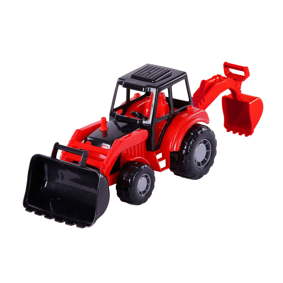 Cavallino Toys Cavallino junior gravemaskin traktor rød