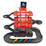 Cavallino Spillsaachen Cavallina Racing Park Garage rout mat 4 Stäck an Autoen Play Set