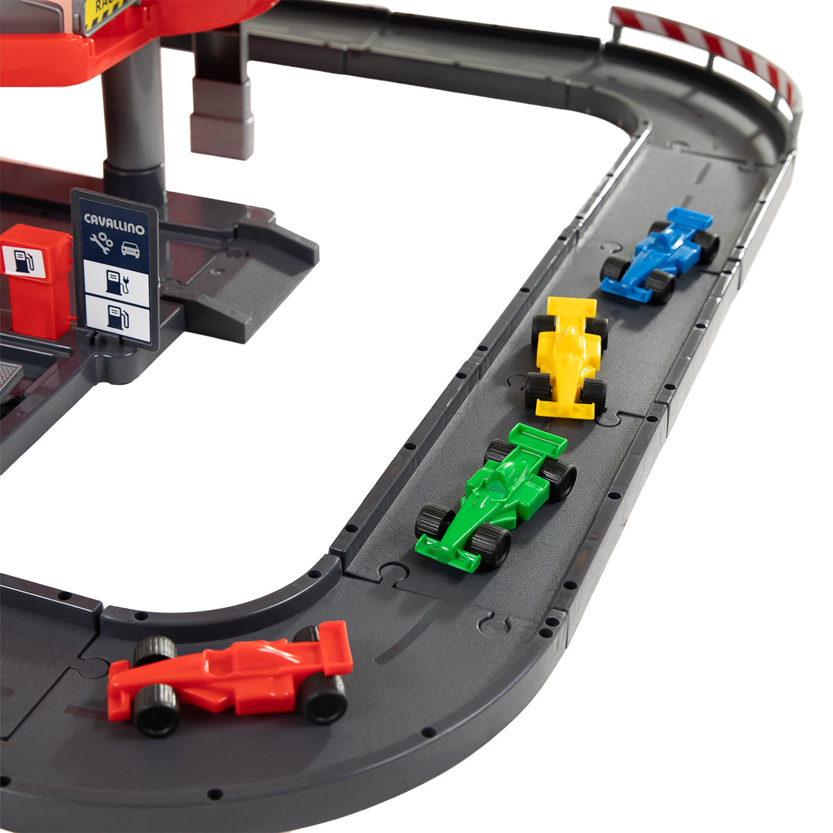 Cavallino toys cavallino racing parkeergarage met 4 verdiepingen en auto's speelset