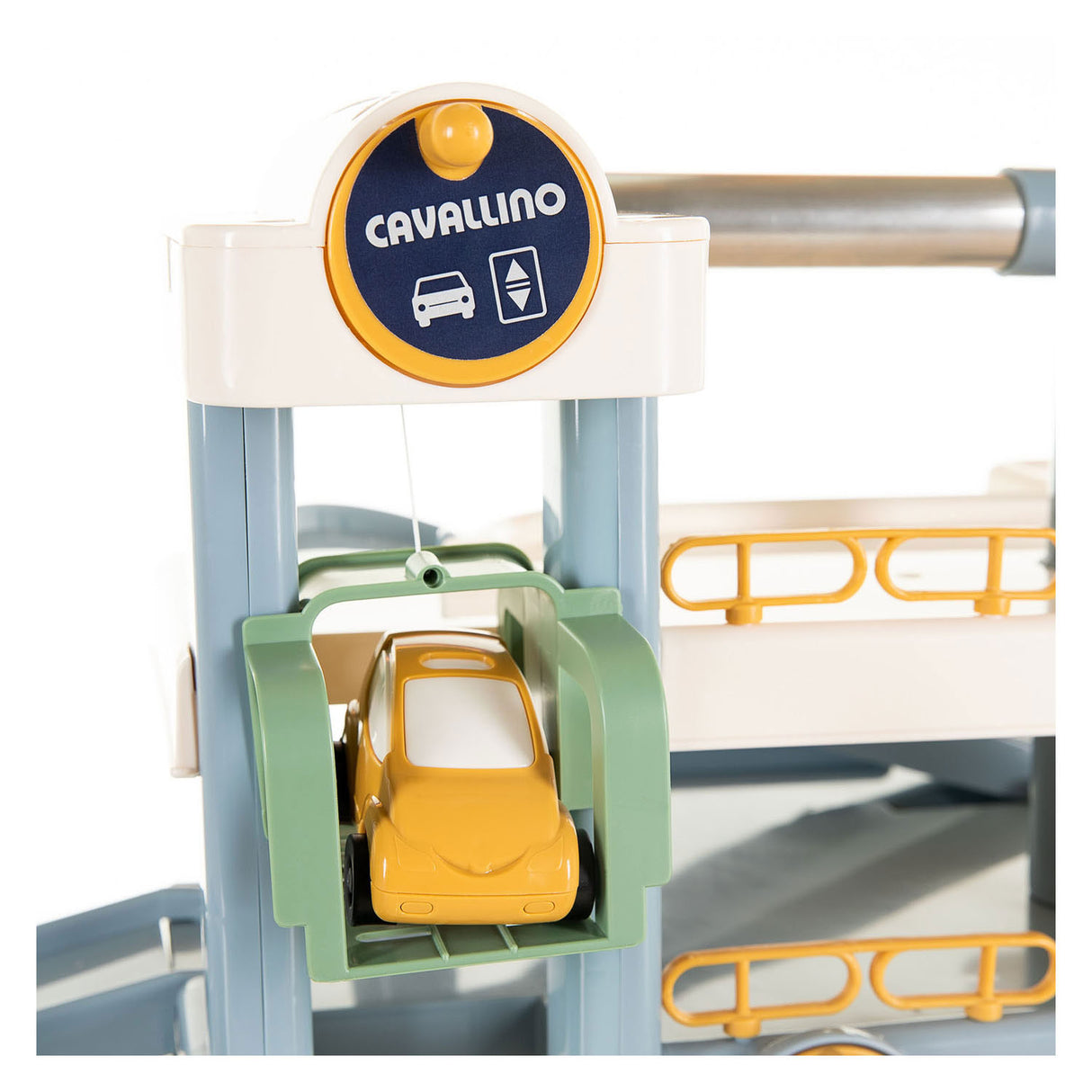 Cavallino Luxusgarage mit Autos in Pastellfarben