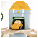 Cavallino Garagenturm mit 7 Etagen und Autos in Pastellfarben