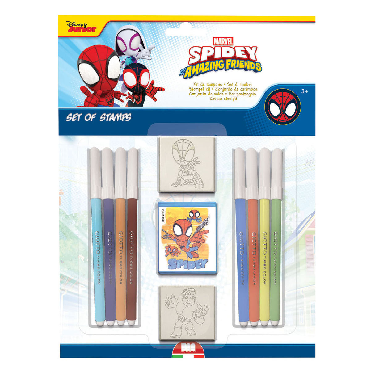 Multiprint Spidey Stamp Set, 11dlg.