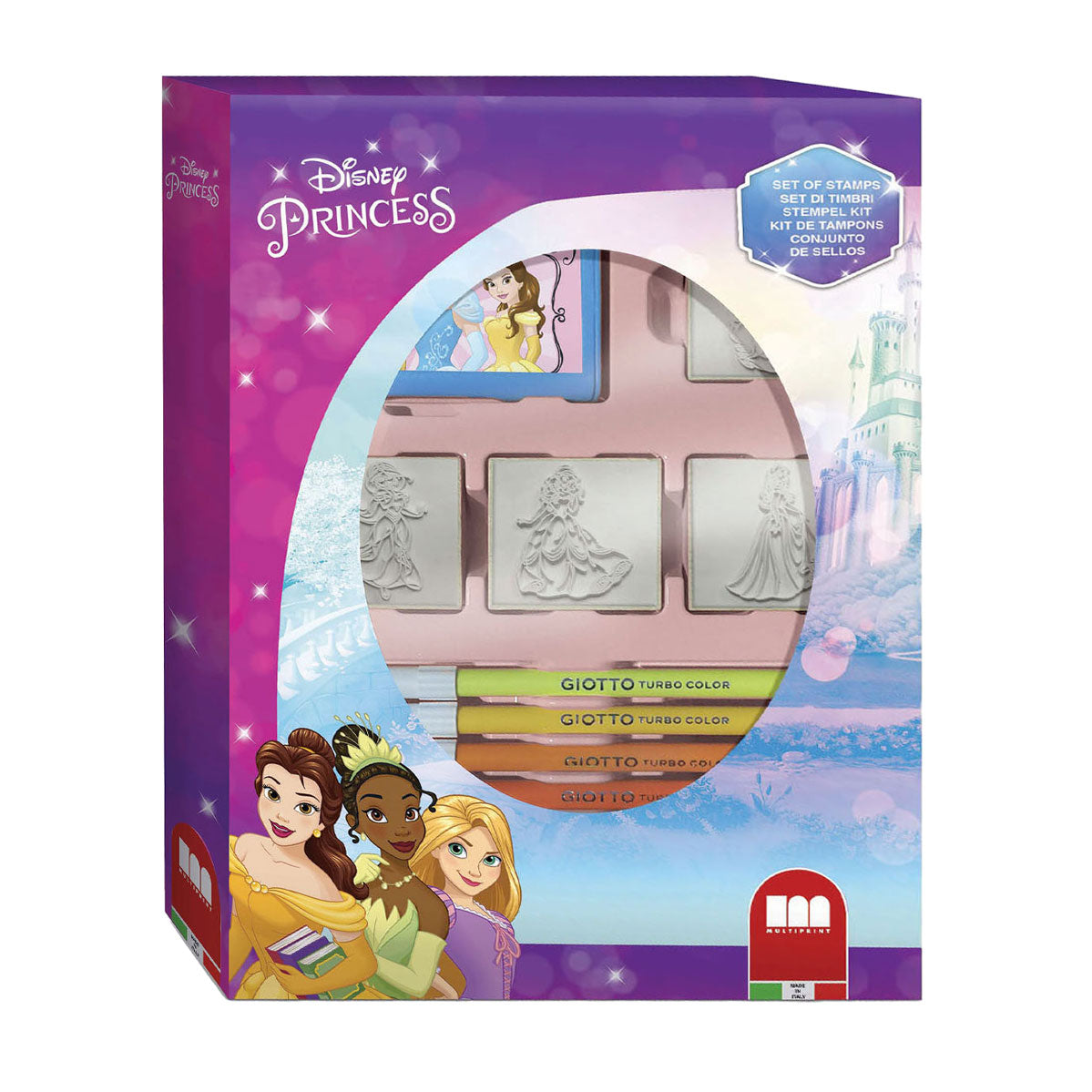 Multiprint Princess Stamp Set med 4 frimerker