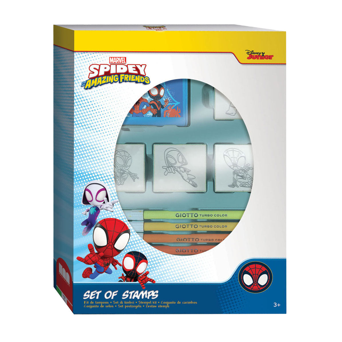 Multiple Spidey Stamp Set med 4 stämplar