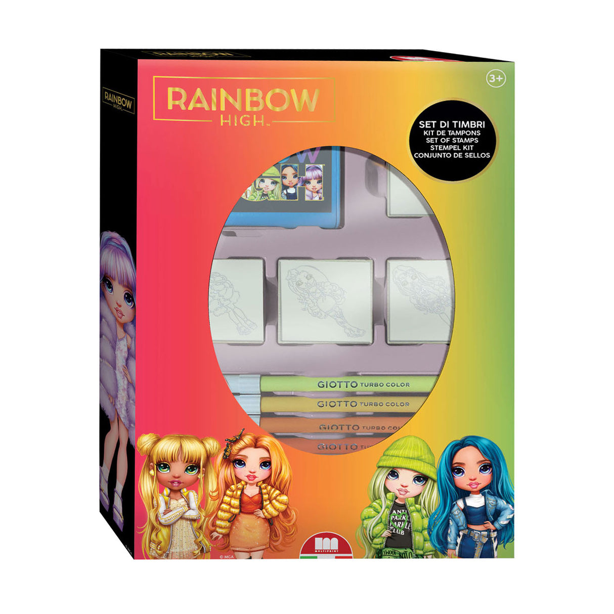 Multiple Rainbow High Stamp Set med 4 stämplar