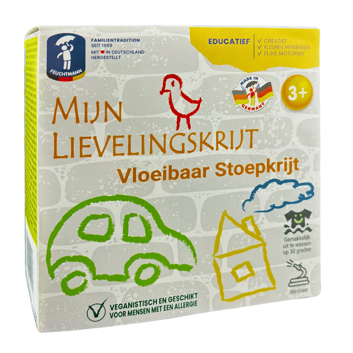 Feuchtmann mijn lievelingskrijt - vloeibaar stoepkrijt, 4x100gr.