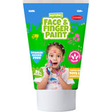 Boti natürliche Fingerfarben-Gesichtstube – grün und gelb, 2 x 65 ml