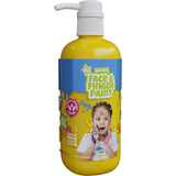 Boti natürliche Fingerfarben-Gesichtsflasche mit Pumpe – gelb, 1 l