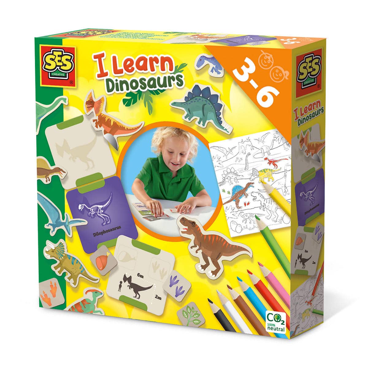 Ses Ich lerne Dinosaurier-Bastelset